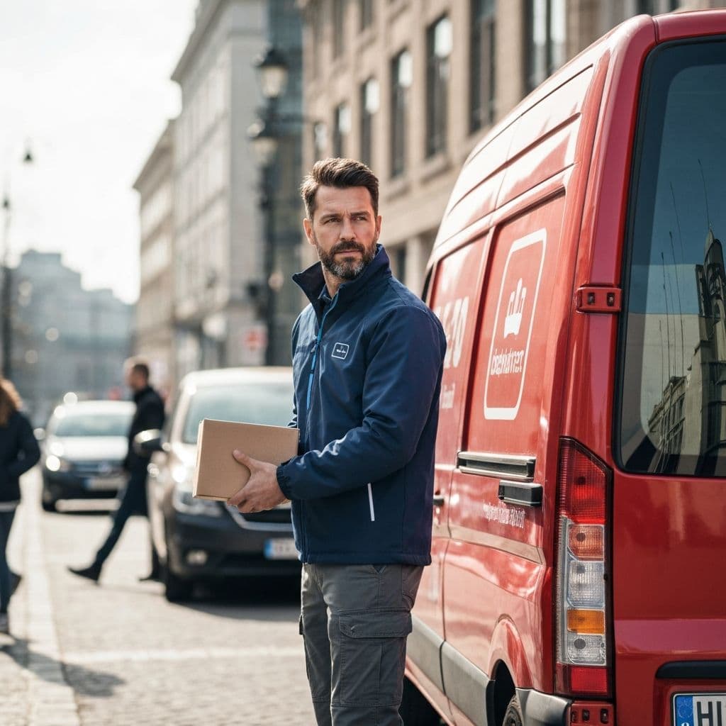 Delivery vehicle in urban setting - delivery service insurance